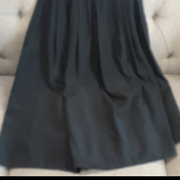 Vtg.Cedars black 100% silk skirt  size 6 - Picture 6 of 14